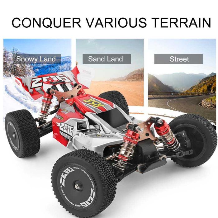 WLtoys TT 4X4 Remote-Controlled Car – SUPER FAST, 60 km/h, with LED Lights, NEW64730236228226121
