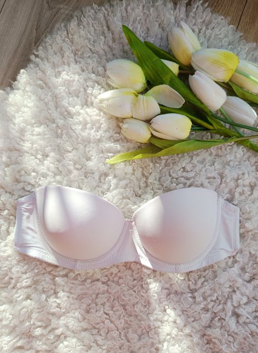 bardotka stanik biustonosz bez ramiączek H&M 75 B