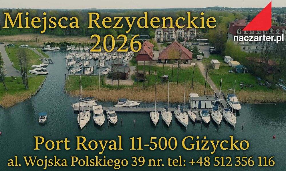 Miejsca rezydenckie w porcie Royal  Giżycko-Mazury  sezon 2026