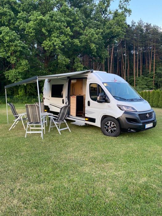 Wynajem kamper Carthago Chrzanów camper van campervan Ducato nowy 4os