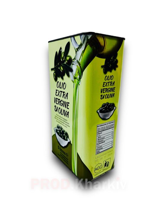 Оливковое масло тарелка ветка 5 литров Италия