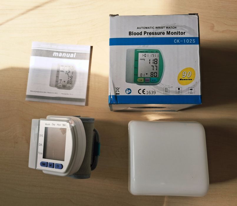 Автоматичний тонометр на зап’ястя (Blood Pressure Monitor CK-102S)
