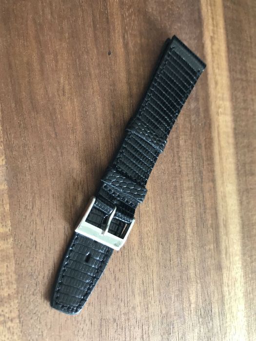 Bracelete correia pele 18 mm Jaeger nunca usada (NEW OLD STOCK)