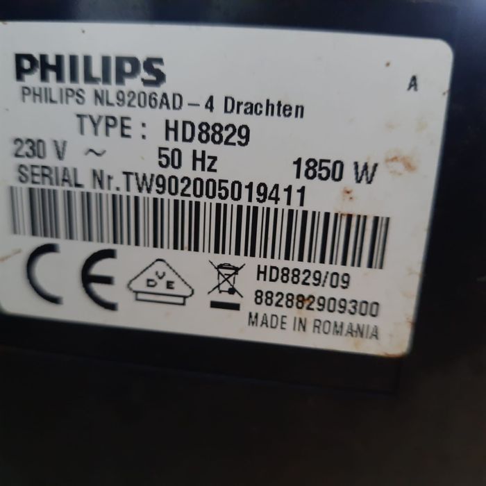 Po serwisie z gwarancją ekspres ciśnieniowy automatyczny philips