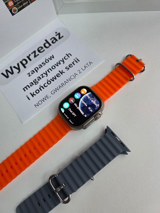 Smartwatch HK Ultra3 – nowość 2025, AMOLED 2,12”, 2 paski, nowy