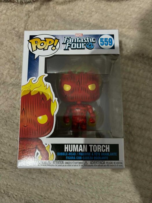 Funko Pop Human Torch 559 Fantastic Four NOWY Stan Idealny