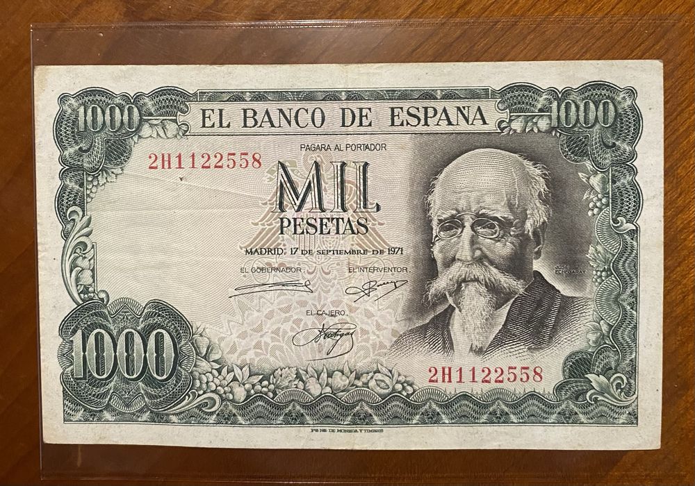 Nota 1578 - ESPANHA Mil Pesetas 1971