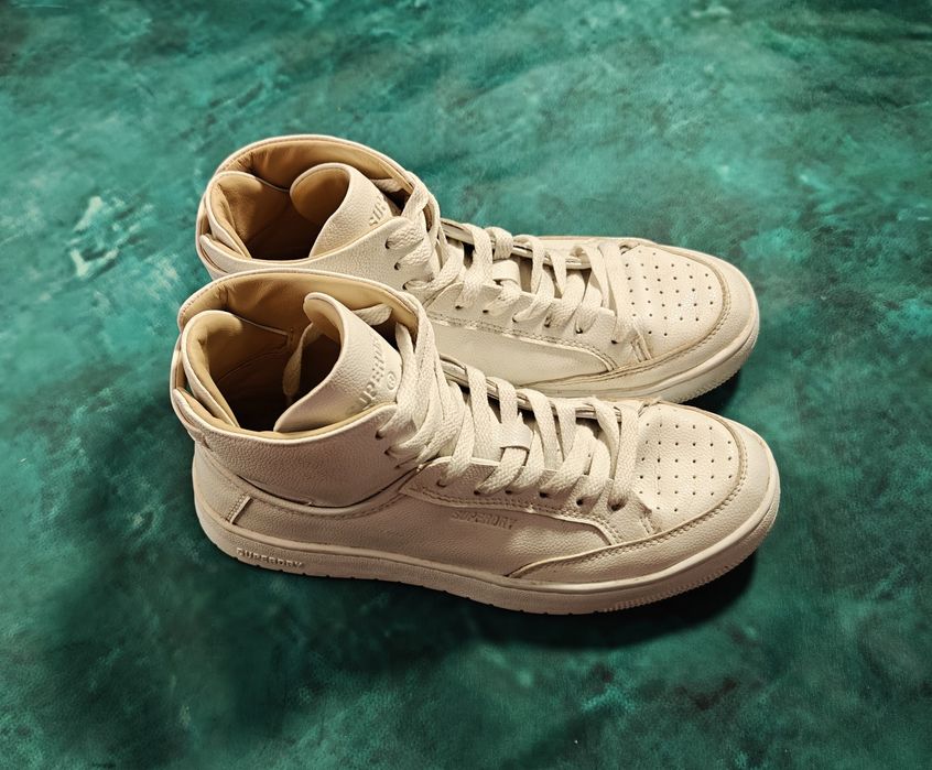 Superdry 38 - High Top Cream – minimalistyczne sneakersy premium - Idealne