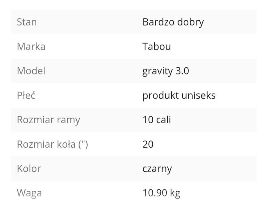 Rower BMX Tabou Gravity 3.0