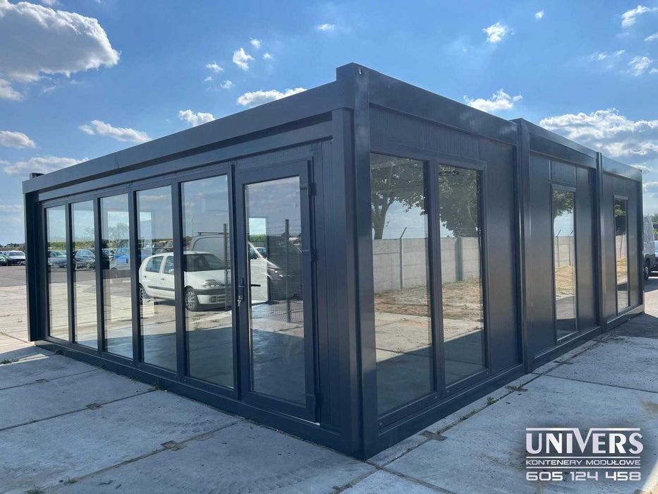 kontener biurowy sklep pawilon  gastronomiczny fryzjer kosmetyczka