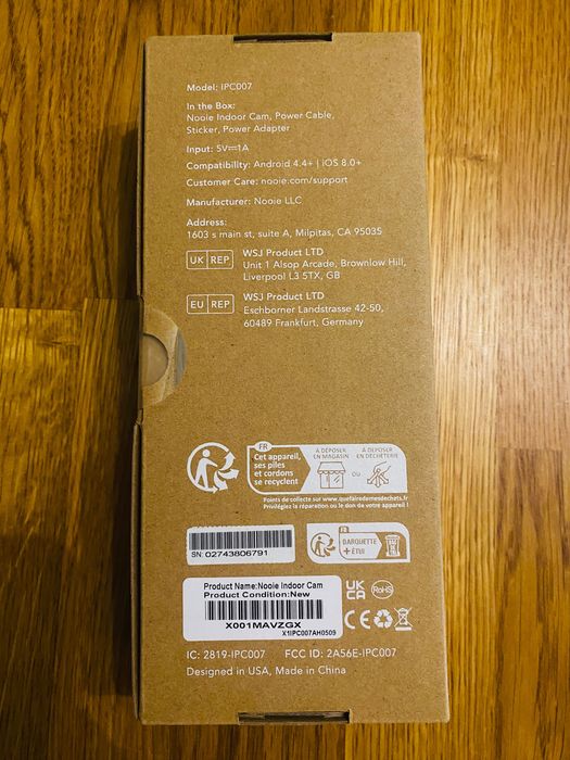 Elektroniczna niania z kamerą NOOIE IPC007