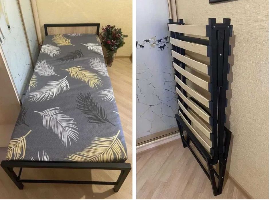 Міцне ліжко розкладачка розкладушка раскладушка кровать на ламелях