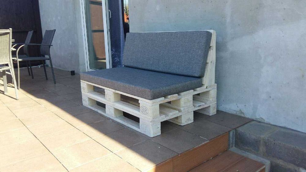 Poduszki ogrodowe na meble z palet siedzisko 120x60x8 oparcie 120x40x8