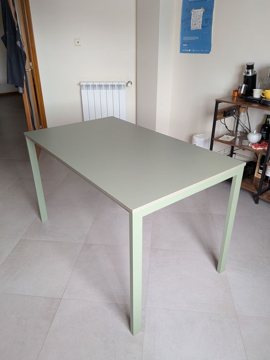 Mesa IKEA Vihals verde + 5 Cadeiras