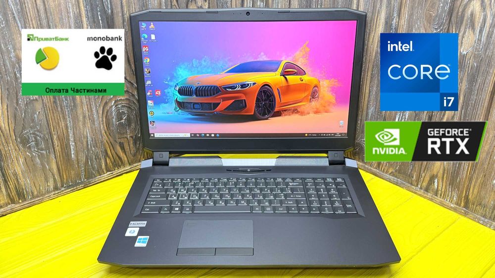 РОЗПРОДАЖ! Надійний Геймерський Ноутбук Clevo P775TM1 /17.3 FHD IPS, 144hzCore i7-8700/RTX 2080 8 GB/є Оплата Частинами