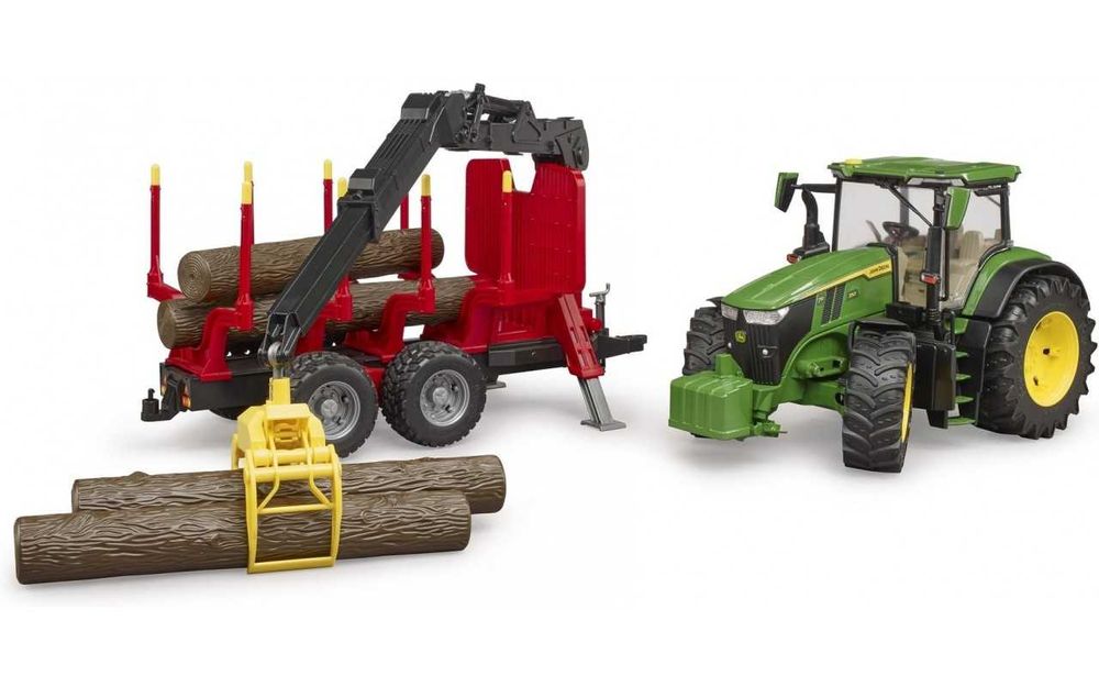 Трактор John Deere з 
причіпом та 
маніпулятором Bruder 03154