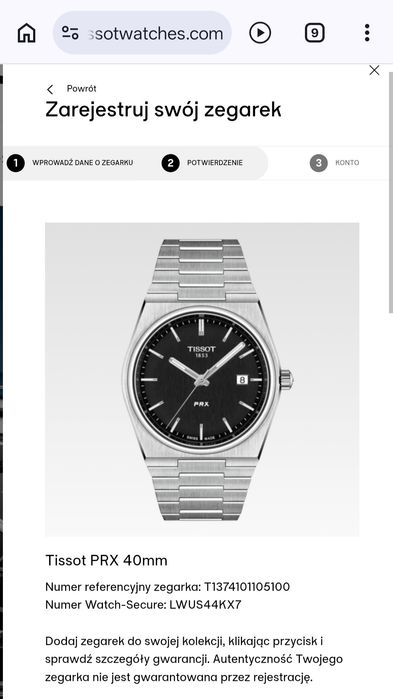 Tissot PRX 40mm “Black” - bardzo dobry, stan z pudełkiem