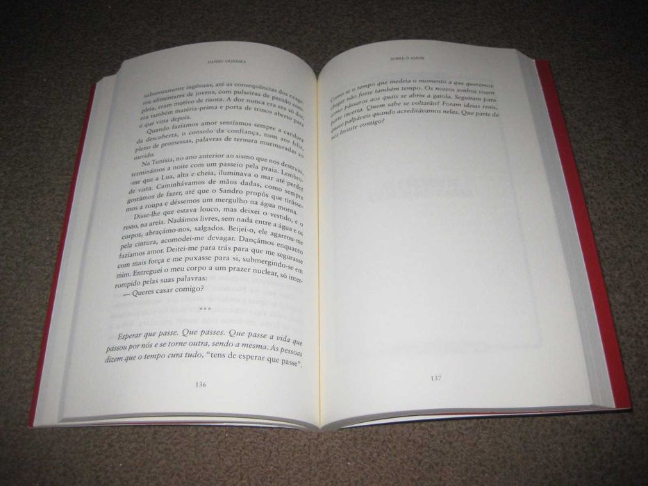 Livro "Sobre o Amor" de Daniel Oliveira