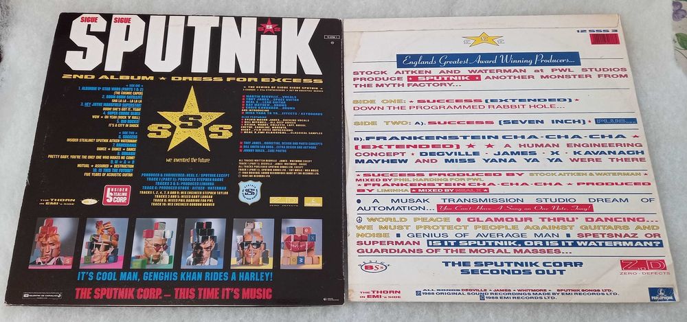 Sigue Sigue Sputnik ‎– Dress For Excess - LP 1989
