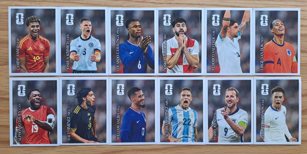 Coleção completa Cromos Especiais da Coca-Cola Panini Fifa World Cup 2026