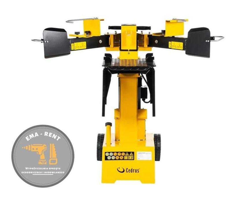 Wynajem Spalinowy Rębak Rozdrabniacz do gałęzi Łuparka do drewna 230V