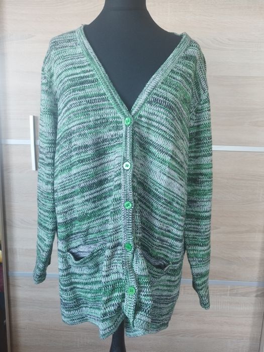 Kardigan zielony roz. 50