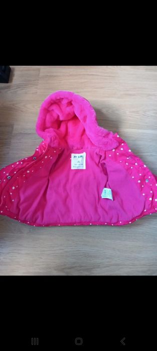 Casaco rosa estampado