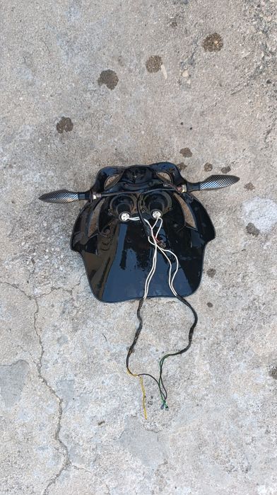 Mica para moto com luzes e piscas