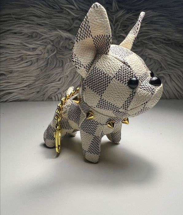 Breloczek piesek buldog Louis Vuitton lv keychain