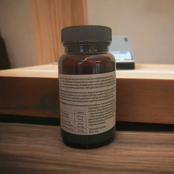 Jacob Hooy CBD kapsułki 10 mg + kurkuma 60 Caps