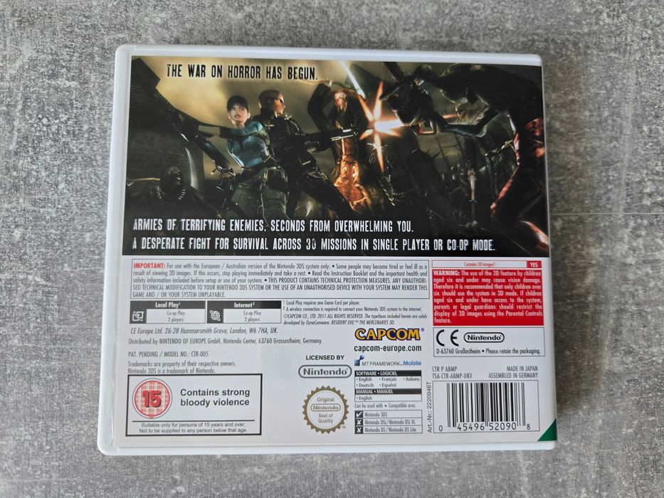 Resident Evil The Mercenaries 3D