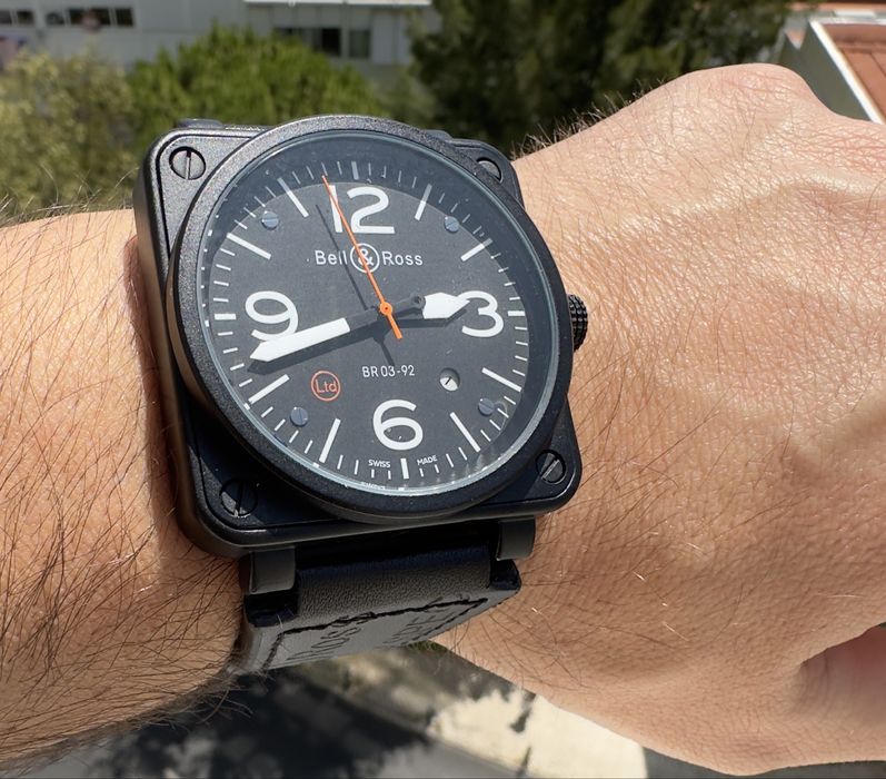 Relógio BELL & ROSS BR 03-92 Black Matte (NOVO)