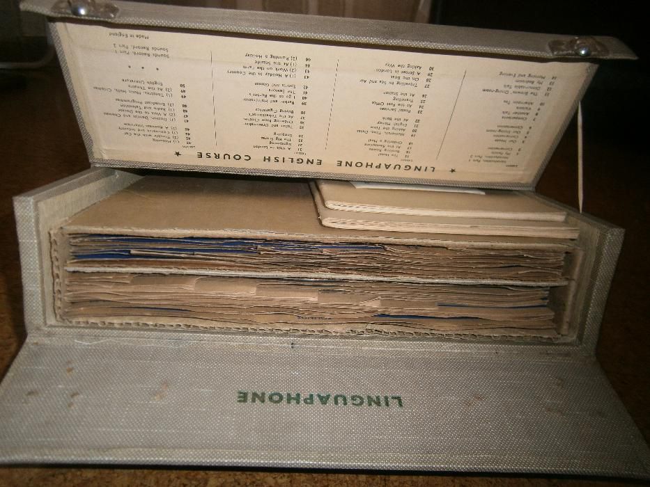 Linguaphone English Course VINTAGE-Redução de preço