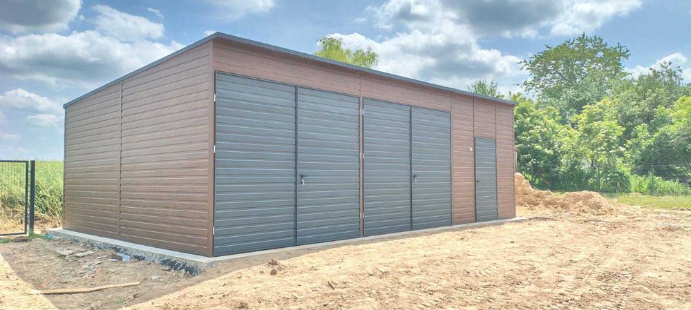 Garaż Blaszany, Blaszak, 9 x 6 Orzech!