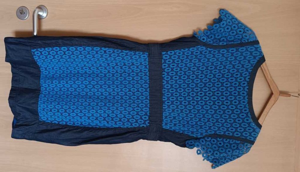 retro sukienka karen millen jedwab małe M