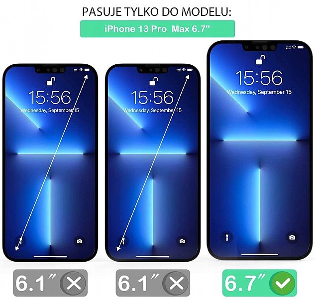 Szkło Ochronne Pełne do iPhone 13 Pro Max