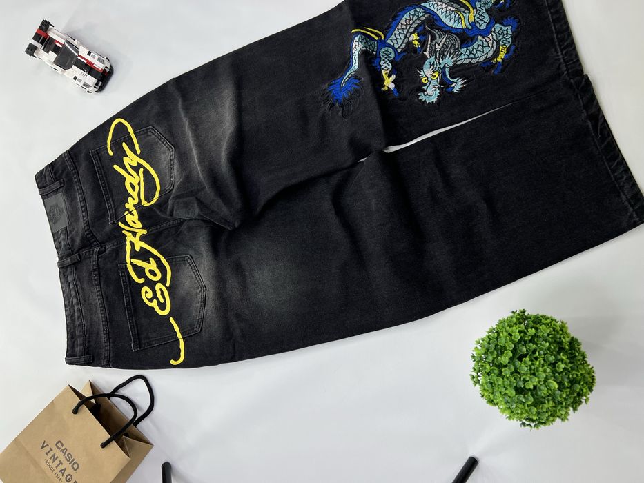 Штани ED HARDY JEANS rap джинси pants baggy y2k sk8