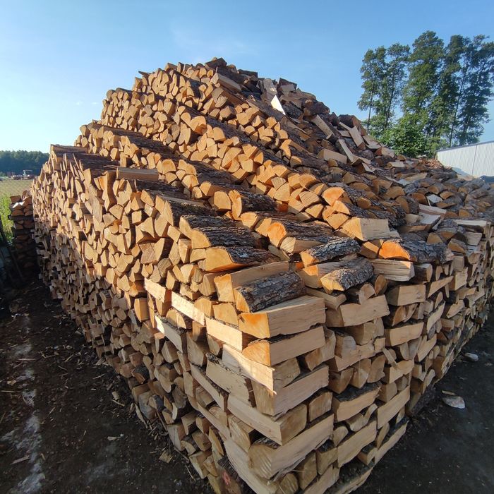 Drewno kominkowe, opałowe, do pieca, sezonowane, suche, mieszanka, mix