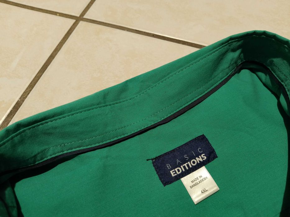 BASIC EDITIONS USA - NOWA! z Metkami Koszula Męska krótki rękaw - 5XL