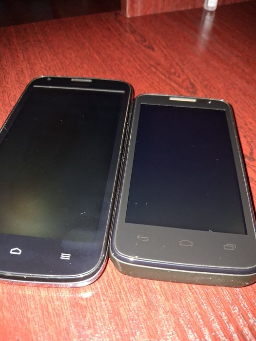 2 smartfony Alcatel i Huawei. Uszkodzone,  nie włączają się.