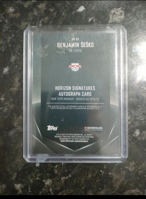 Carta Benjamin Sesko /149 Assinada