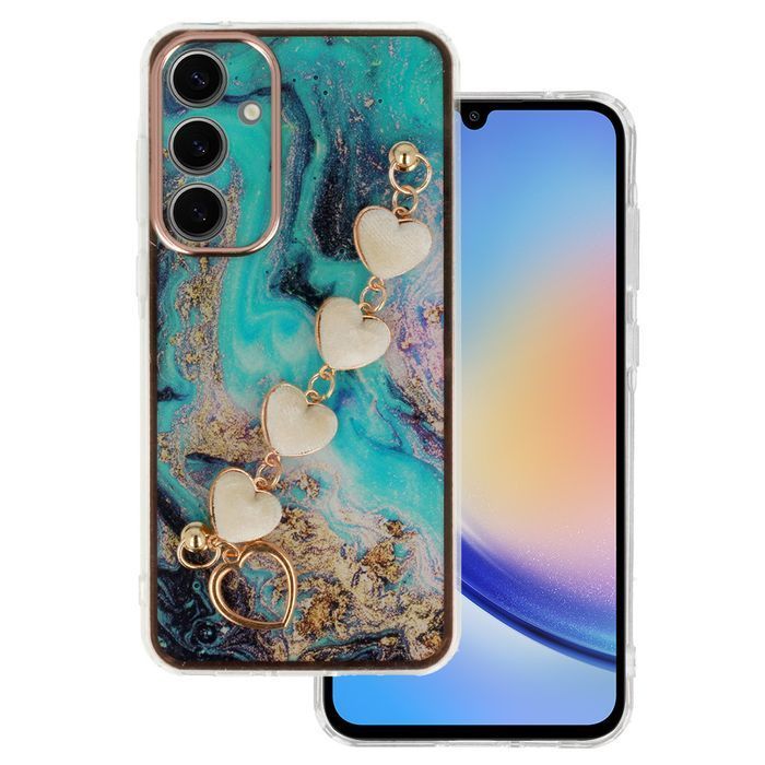 Trend Case do Samsung Galaxy A15 4G/5G wzór 6 niebieski