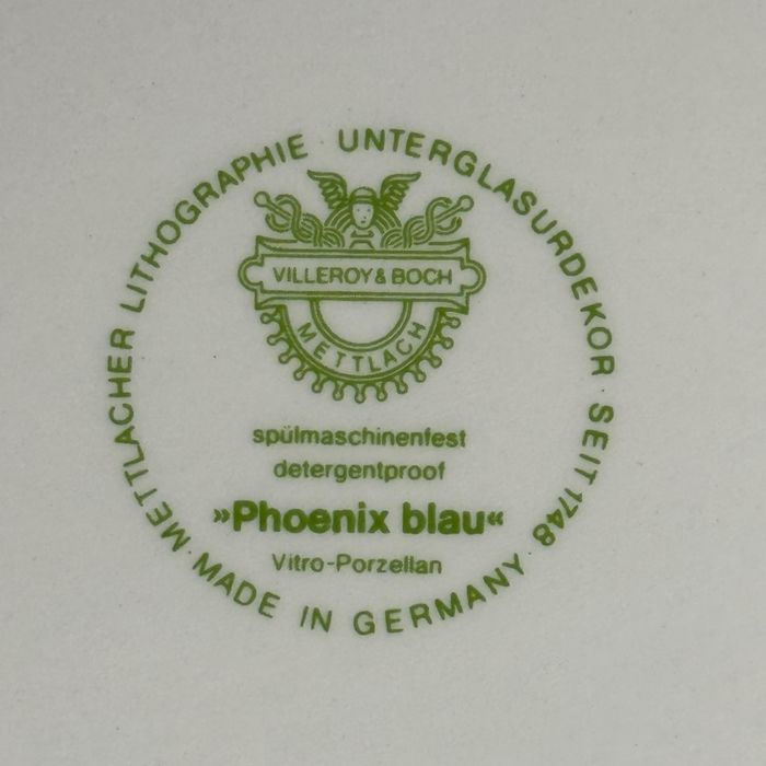 Półmisek porcelanowy i sosjerka Villeroy & Boch Phoenix Blau b5/100529