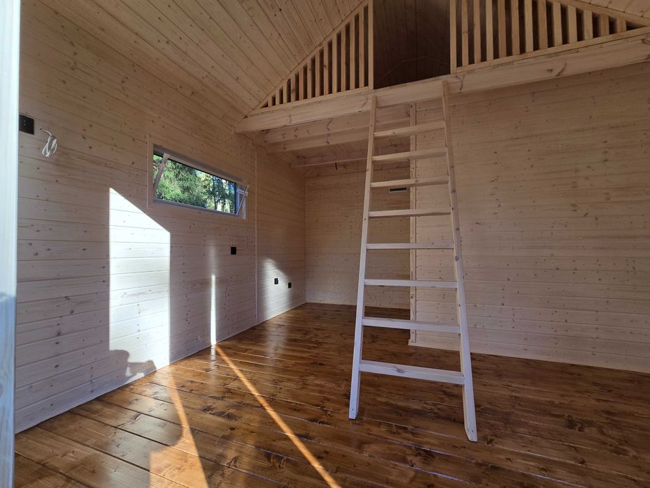 Domek drewniany typu STODOŁA 24m² – komfort, design i szybki montaż!