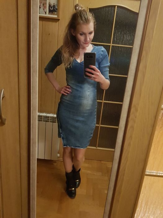 Jeansowa sukienka rozm 34