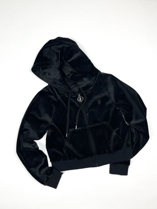 Черный велюровый костюм Juicy Couture со стразами