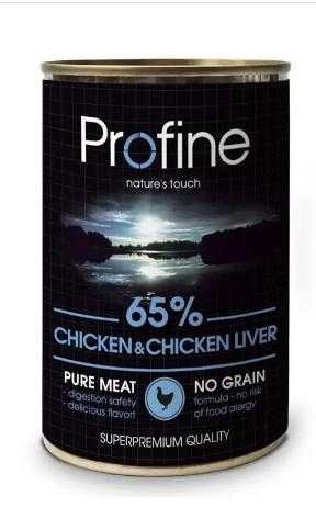 Вологий корм для собак Profine Chicken\Liver 400 г (курка та печінка)