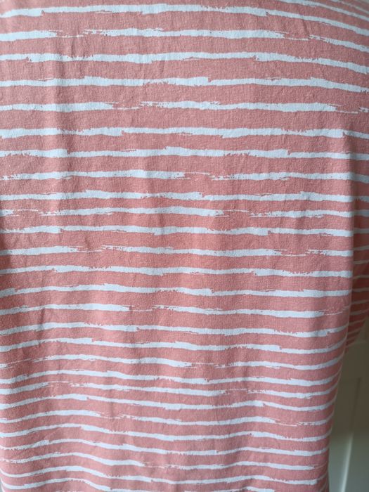 Damska bawełniana bluzka w paski koszulka z krótkim rękawem esmara