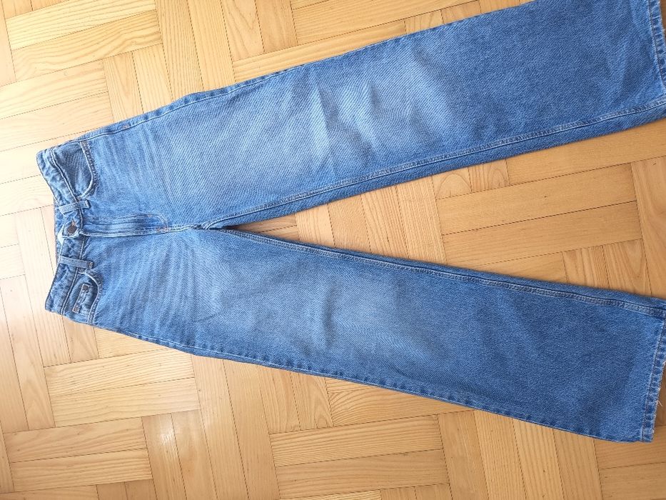 Spodnie dziewczęce wide leg, rozmiar 32