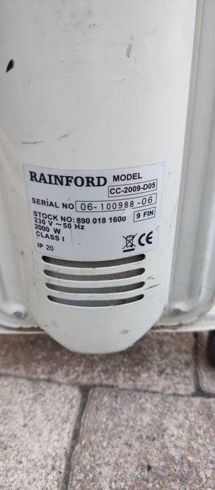 масляний обігрівач,, Raindford,,